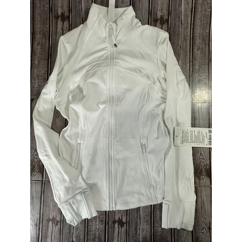Lululemon Define Jacket *Nulu White Size 8 NWT MSPR 118